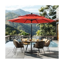 Sophia  William 10ft 3 Tier Auto-tilt Patio Umbrella,Wind Resistent,Outdoor ...