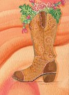 ACEO Original Carnelian Cowgirl Series #1 - 2.5x3.5 western aesthetic art card — photo 1