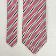Ritchel Men's Light Pink Repp Striped 100 Silk Neck Tie
