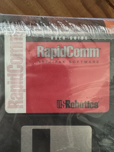 Vintage RapidComm Megahertz 56k carte modem données/fax PC logiciel disquettes - Photo 2/7
