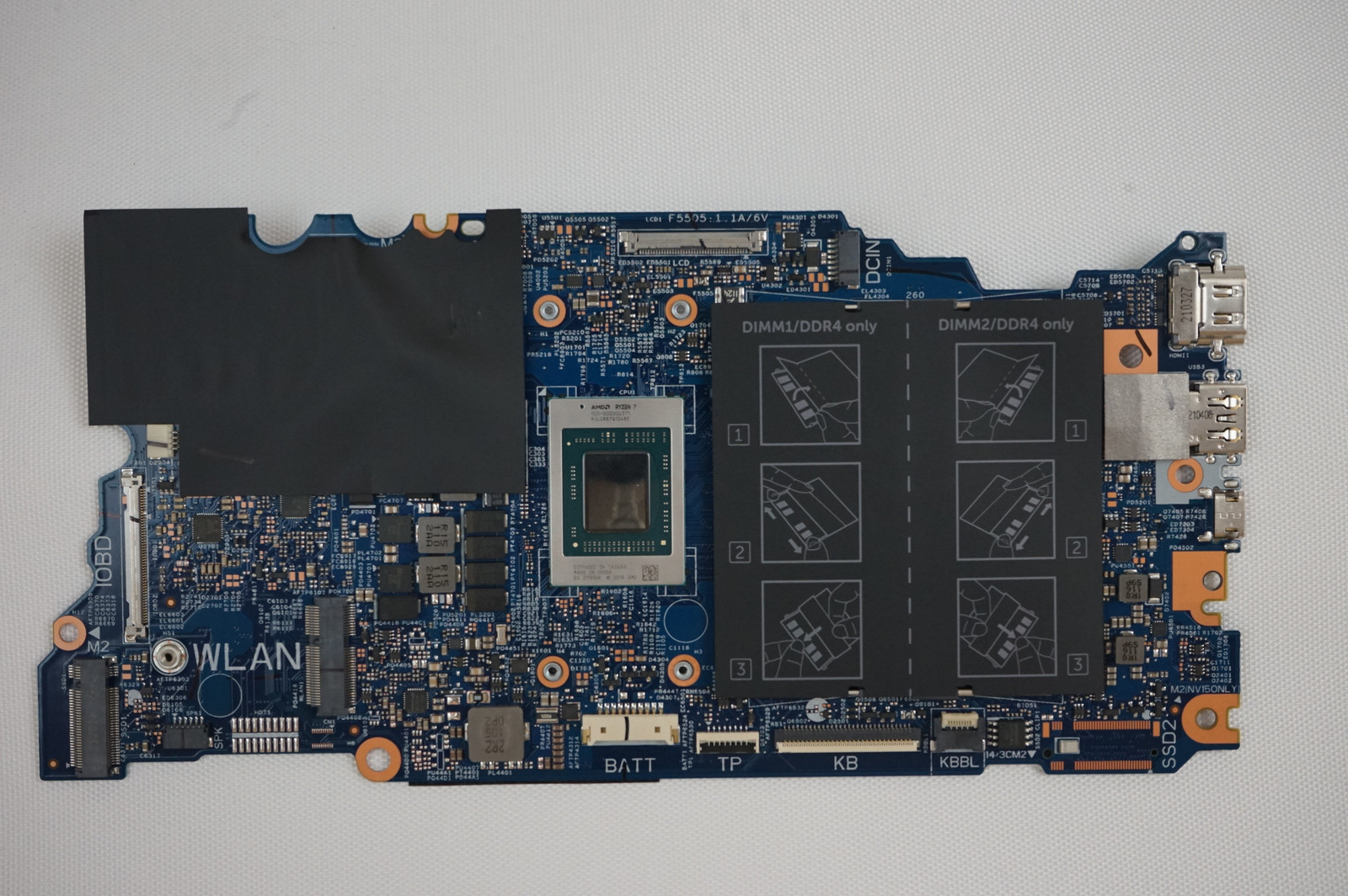 Dell Vostro 14 5415 GM3X8 Laptop Motherboard with AMD Ryzen 7-image