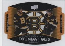 2020 Upper Deck Clear Cut Foundations Duos David Pastrnak Brad Marchand #CCF-MP
