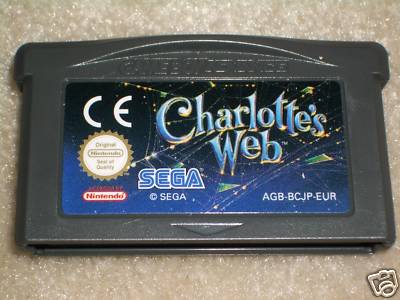  CHARLOTTE'S WEB für NINTENDO GAMEBOY ADVANCE SP DS LITE Spiel Cartridge Cart