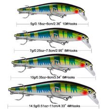 5PCS Fishing Bait Topwater Popper Life Like Lure Bass Wobbler Crankbait