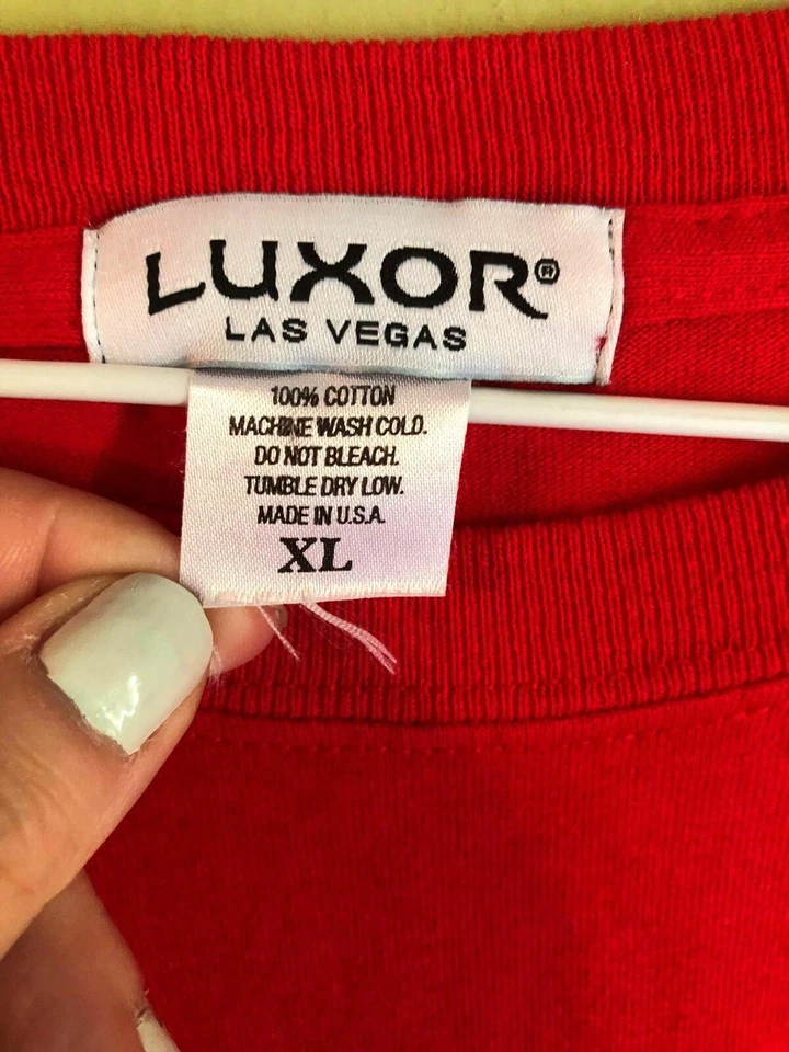 Camiseta Luxor Casino Para Hombre XL Las Vegas I Got Lit at the Vintage Hecha en EE. UU. Foto 3 de 4