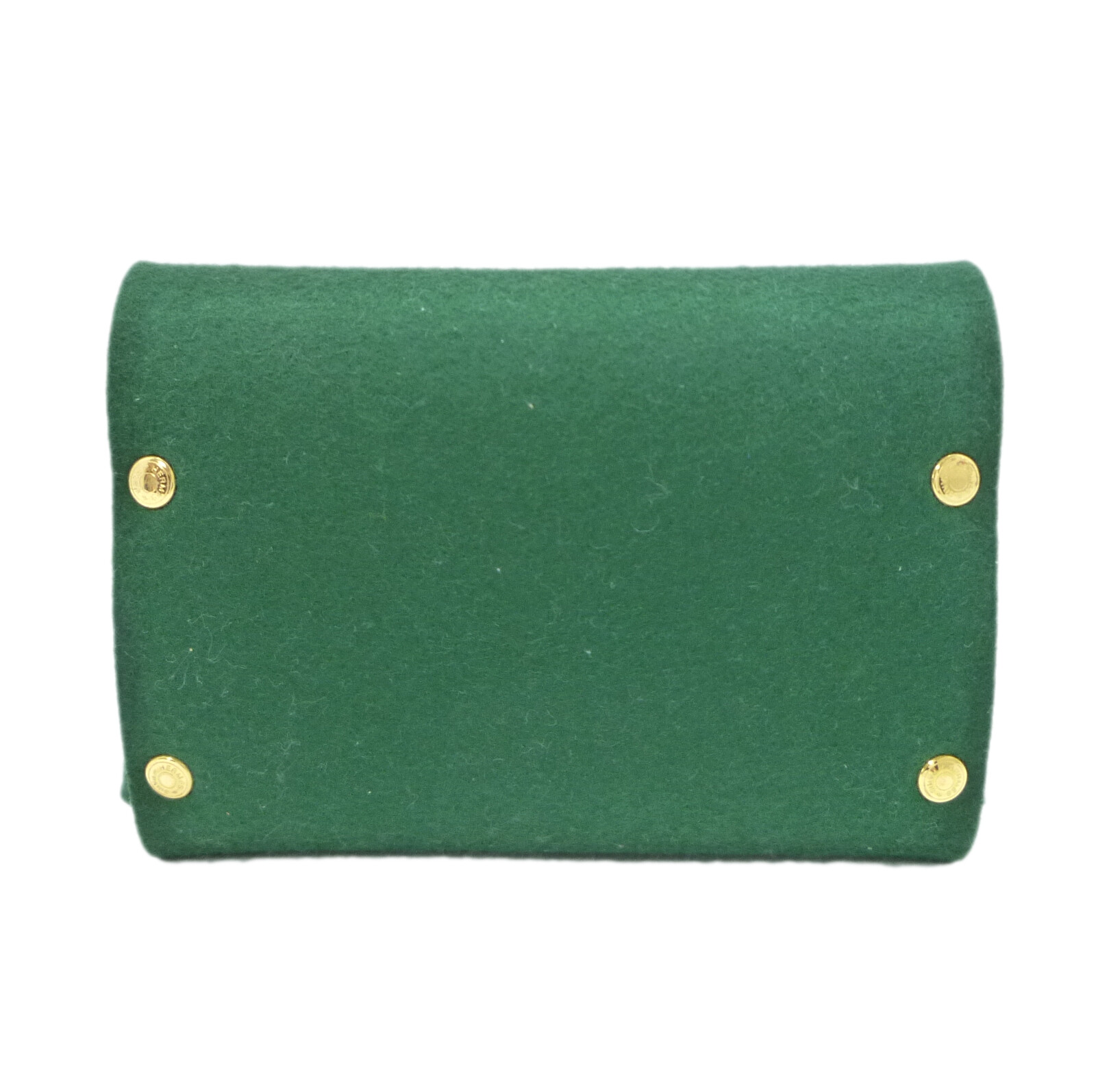 Authentic HERMES Evelyne Trump Playing Card Case Pouch Felt Green #W508031  | eBay
