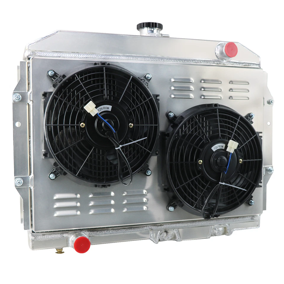 3 Row Radiator+Shroud Fan+Relay For 1968-1974,1971 AMC AMX Javelin Base/AMX/SST - Изображение 4 из 4