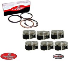 Coated Skirt Dome Pistons & Rings for 1996-2009 Ford 3.0L Duratec DOHC