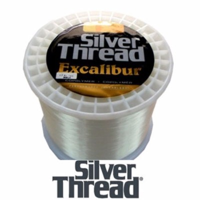 SILVER THREAD EXCALIBUR CLEAR FISHING LINE BULK SPOOL (3000 YDS) - 4 LB TEST
