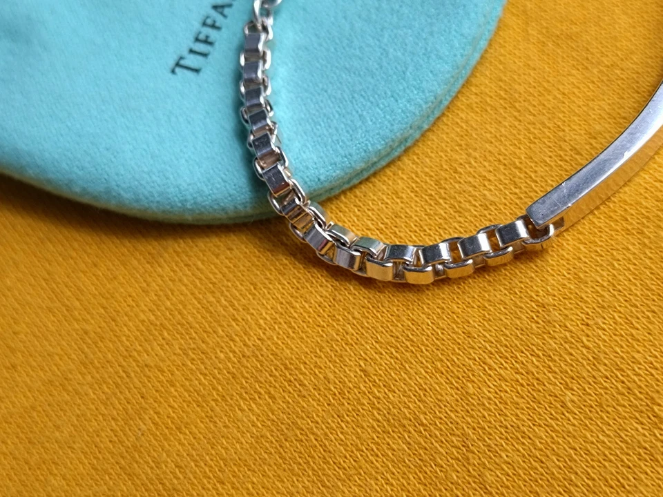 Genuine Tiffany & Co. Venetian Link I.D. Bracelet 7.5 inch - Image 4 of 4