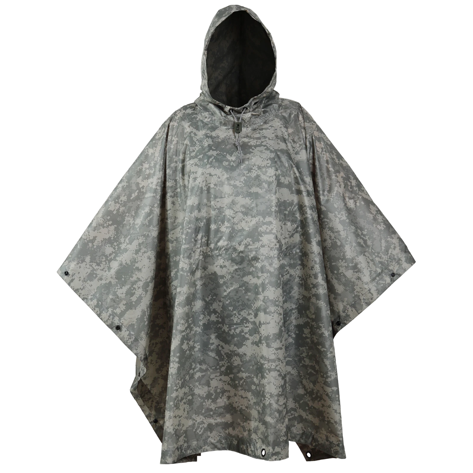 USGI Industries Military Style Multi-Use Rip Stop Rain Poncho (ACU)