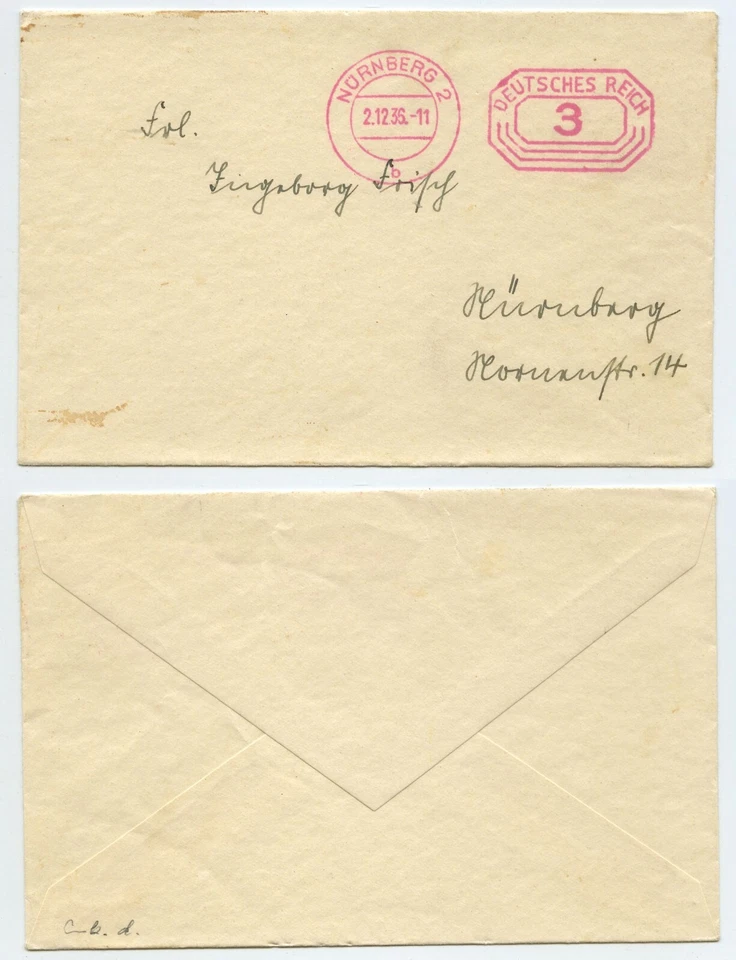 112546 - Freistempel: Nürnberg 2.12.1936 - Bild 1 von 1