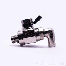 EZ Engine Oil Drain Valve EZ-107(12mm-1.75) & L-Shaped Hose End L-001 COMBO PACK