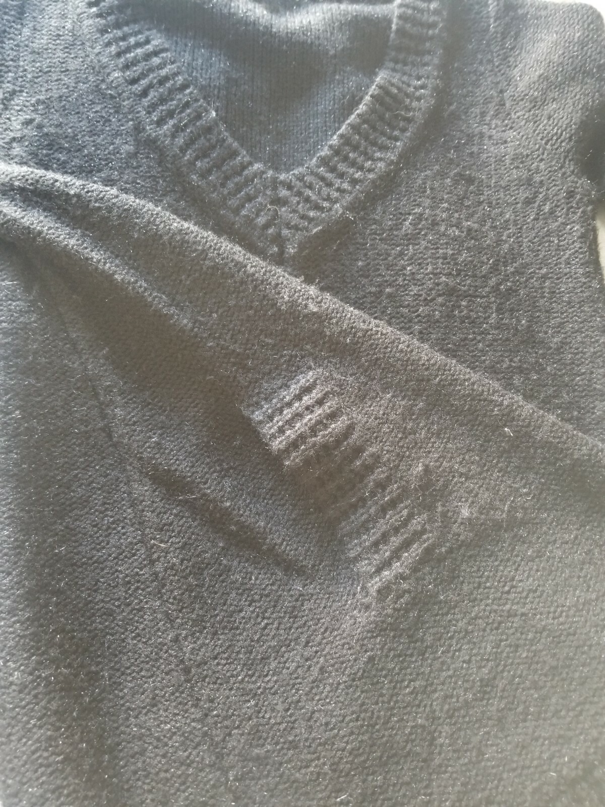 CAbi Basic Solid Black Large Knit Long Sleeve Pul… - image 12