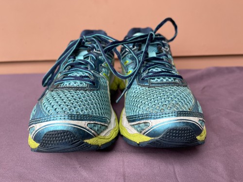 RARE Asics Gel-Cumulus 16 T492N Women US 7 2A Narrow Running Shoes Blue Green D6 - Picture 2 of 10