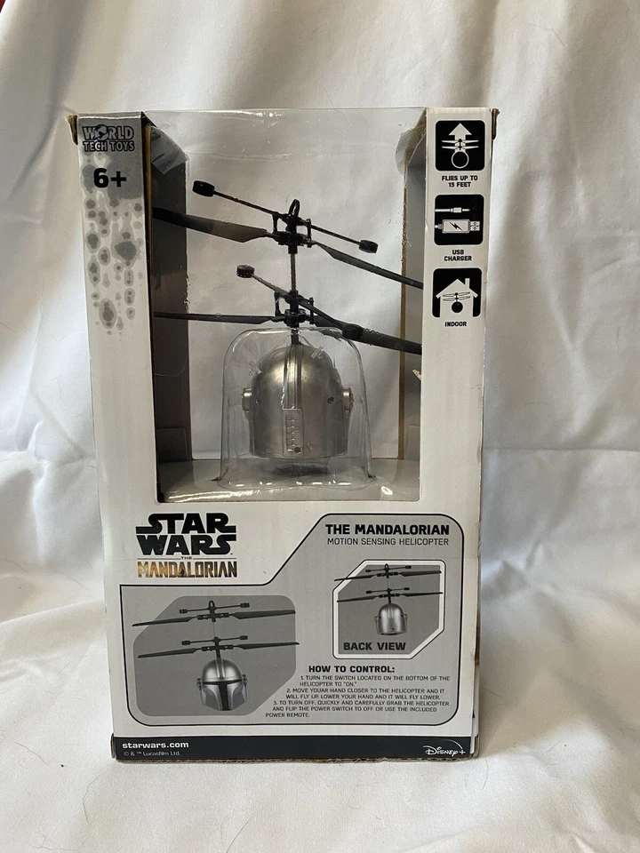 Star Wars The Mandalorian UFO Ball Helicopter Mando Kids Toy - Image 2 of 2