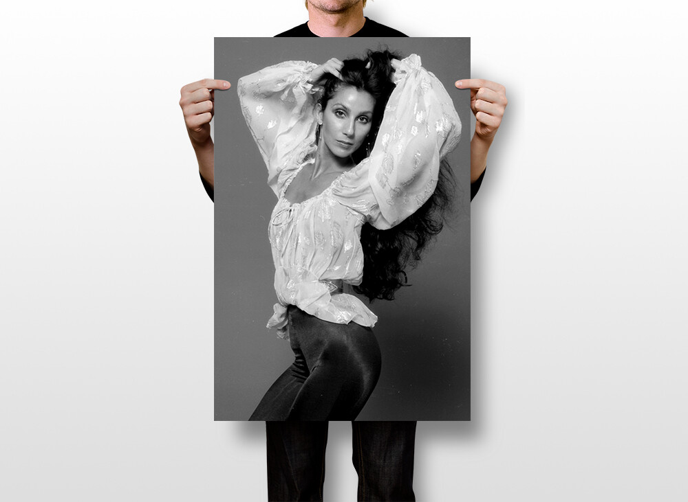 Cher Posing Off The Shoulder Blouse Print Wall Art Home Decor