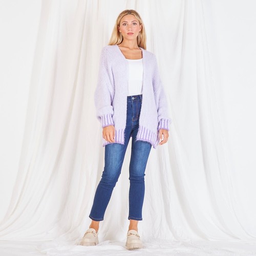 Cozy Italian Women's Mohair - Lana Wool Cardigan - Picture 3 of 3