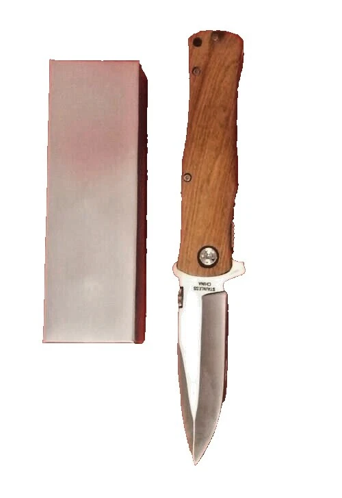 Wood Handle Lockback Ambidextrous Vintage Knives