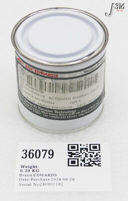 dai 36079 EDWARDS ACTIVATED ALUMINA, 200G, WATERS 6070755 (NEW