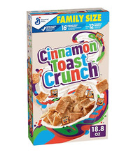 Cinnamon Toast Crunch Breakfast Cereal Crispy Cinnamon Cereal Family Size
