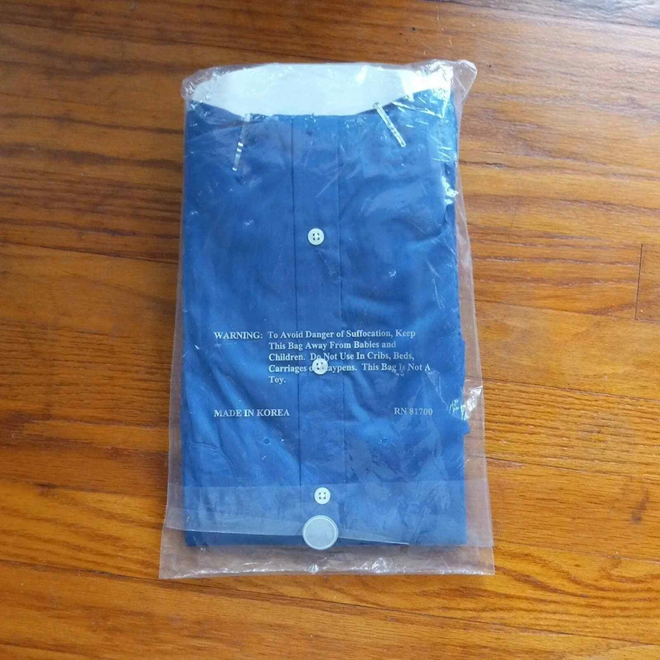 Camisa John Blair Hombre 17.5 Azul Vestido Clásico Botones Nueva Foto 3 de 4