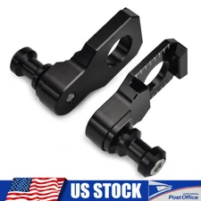 Pair Anodized Chain Adjuster Swingarm Spool Fit Suzuki Hayabusa 2008 2009-2019