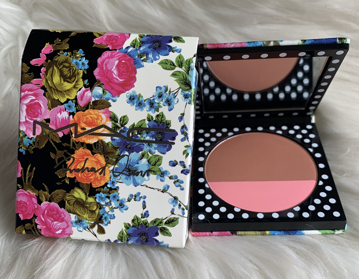 MAC By Richard Quinn Powder Blush Duo SUNSET BOULEVARD 0.35oz/10g Full