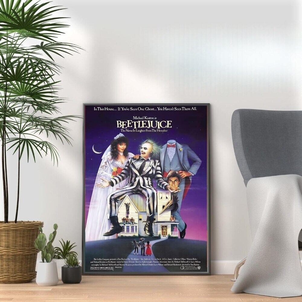 Beetlejuice - Vintage 80s Movie Print - Retro Film Wall Art Collection for Nosta