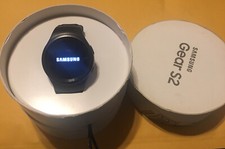 Samsung Galaxy Gear S2 44mm Stainless Steel Case Dark Gray Classic Buckle(AT&T)
