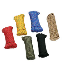 6 PK Everbilt 1/8 in. x 50 ft Assorted 6 Colors Paracord Tightening Rope 72475