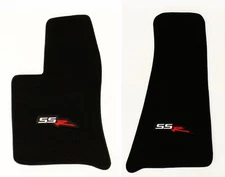 NEW! BLACK Front Floor Mats 2005-2006 CHEVY SSR Embroidered LOGO Pair, Set