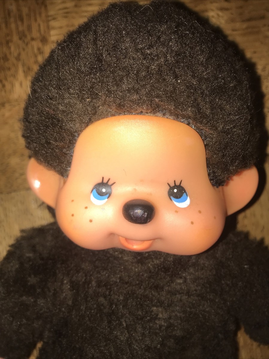 Peluche vintage Kiki le Vrai / Monchhichi 30 cm – Sekiguchi Ajena _ Robe fleurs - Jeux & Jouets