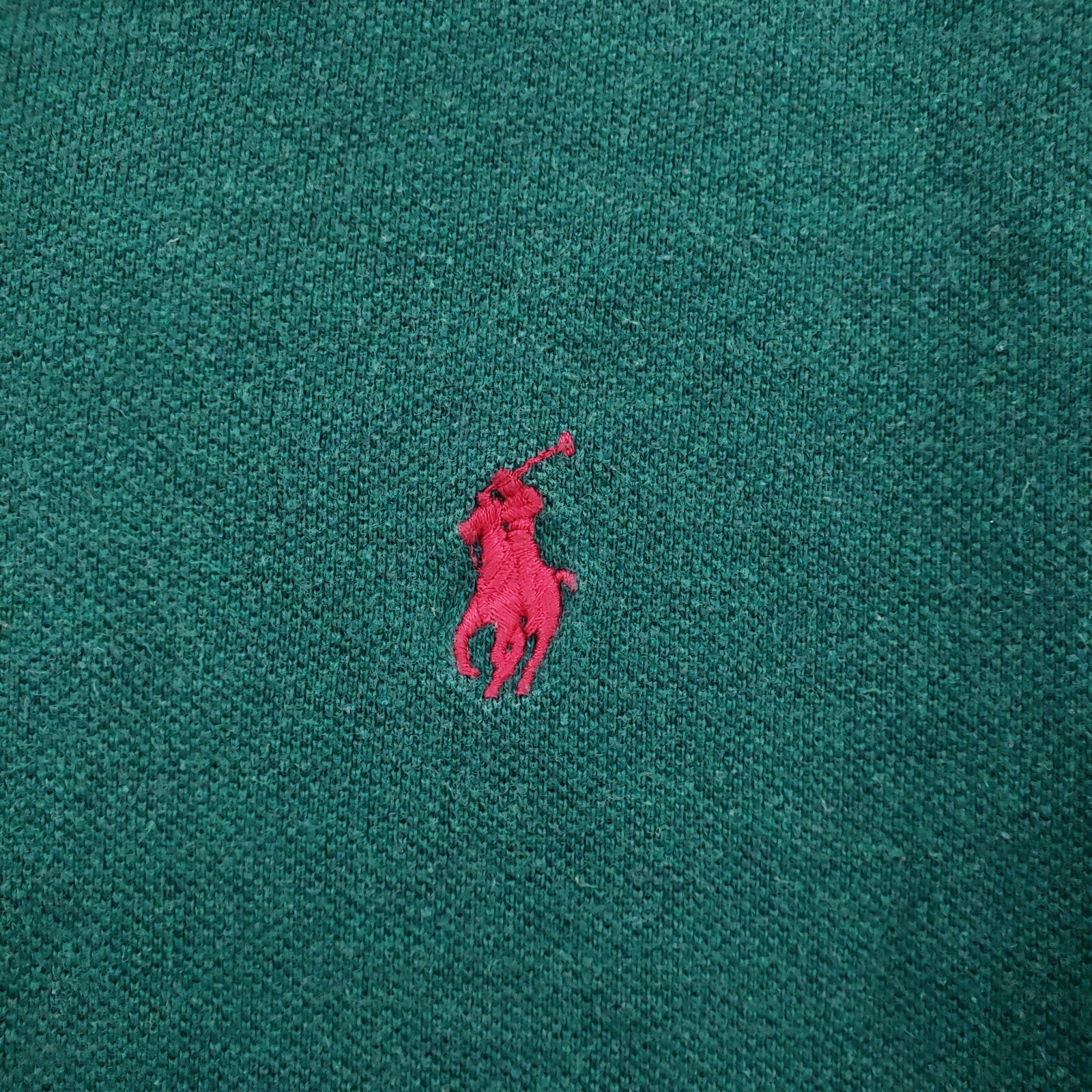 Polo Ralph Lauren camicia uomo L grande verde vestibilità classica manica corta colletto pony