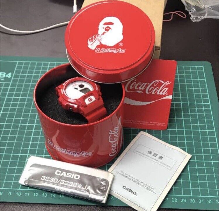 CASIO G-SHOCK A BATHING APE BAPE x Coca-Cola Watch DW-6900 CASIO G-SHOCK A BATHING APE BAPE x Coca-Cola Watch DW-6900