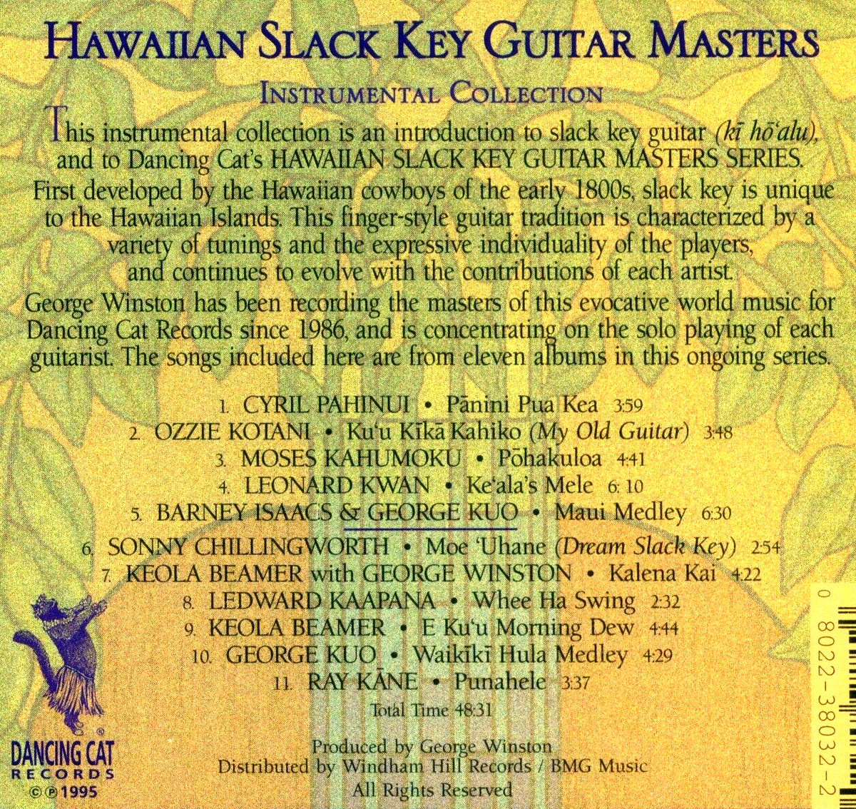 Hawaiian Slack Key Guitar Masters Instrumental Collection - 48