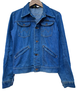 CHAQUETA VAQUERA VINTAGE AÑOS 70 WRANGLER SIN CULPA 36 LARGA EE. UU. 136MJ SANFORIZADA