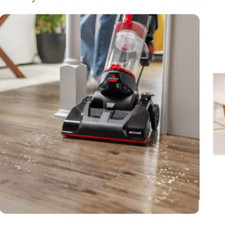 BISSELL 1825 CleanView Plus Rewind Red/ Silver Upright Vacuum Cleaner