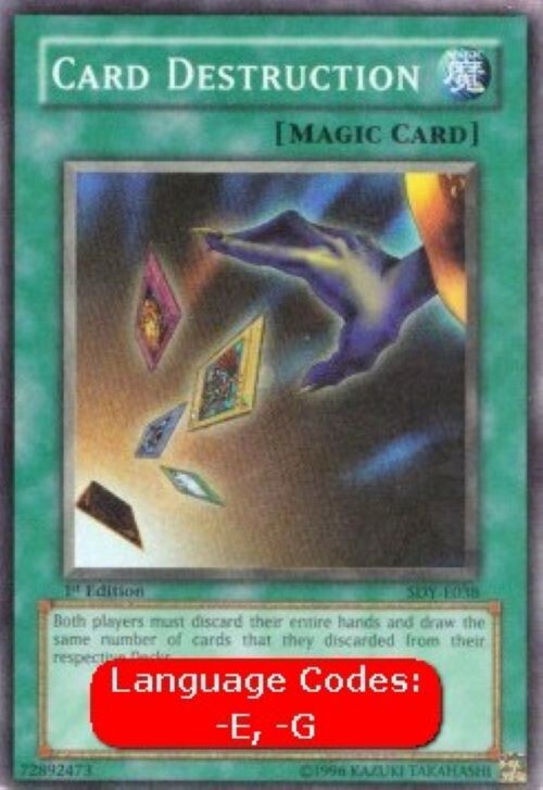 Card Destruction [RP01-EN084] Rare Card Destruction