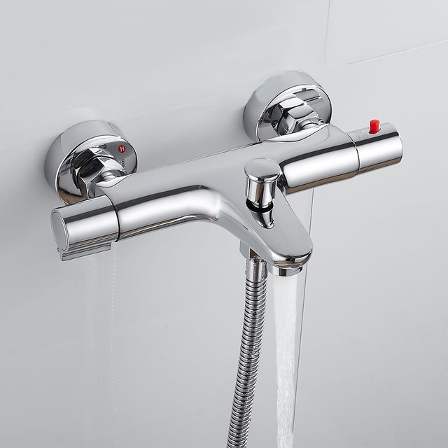 Buy Fast Thebathoutlet Wall Mounted Single Lever Bath Mixer With