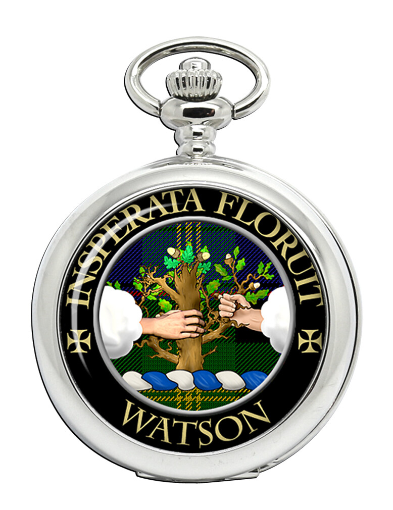 Watson Scottish Clan Engraved Vintage Pocket Watch