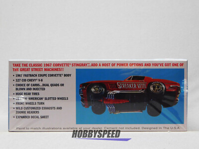 MPC STREAKER VETTE 1967 CORVETTE STINGRAY PLASTIC MODEL CAR KIT 1