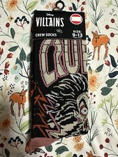 New Disney Villains Cruella Deville 101 Dalmatians Crew Socks