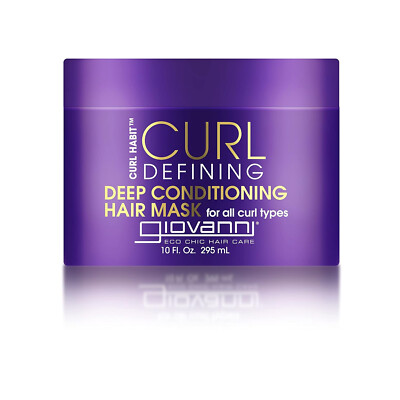 GIOVANNI Curl Habit,Curl Defining Deep Conditioning Hair Mask,10Fl Oz