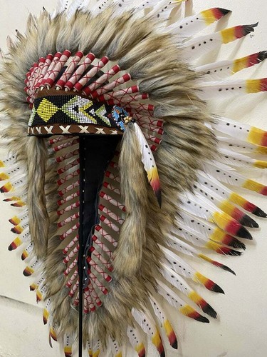 Headdress Native Warbonnet Handmade 