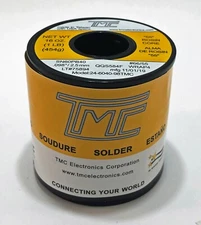 60/40  2.2% Rosin Core Solder Wire 2.5mm / 0.098”, 1 LBS TMC US SELLER