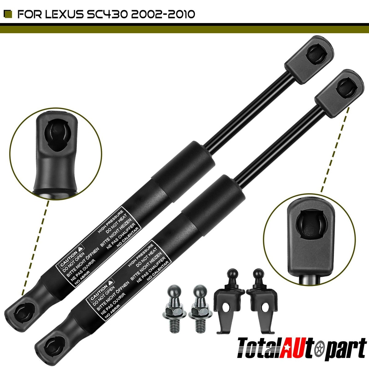 SCHNORKEL 2PCS 14.78 Inch Front Hood Struts Lift Supports compatible with HUMMER 06 SCHNORKEL 2PCS 14.78 Inch Front Hood Struts Lift Supports compatible with HUMMER 06