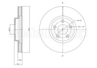 Metelli 2X Bremsscheibe Vorne Ø300 Mm BelüFtet Lackiert FüR Ford S-Max Galaxy