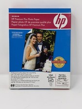 HP Premium Plus Photo Paper High Gloss 5x7, 60 Sheets Inkjet New