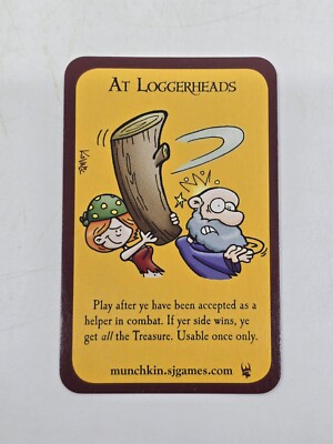 Munchkin Booty Card Game PROMO CARD At Loggerheads Steve Jackson
